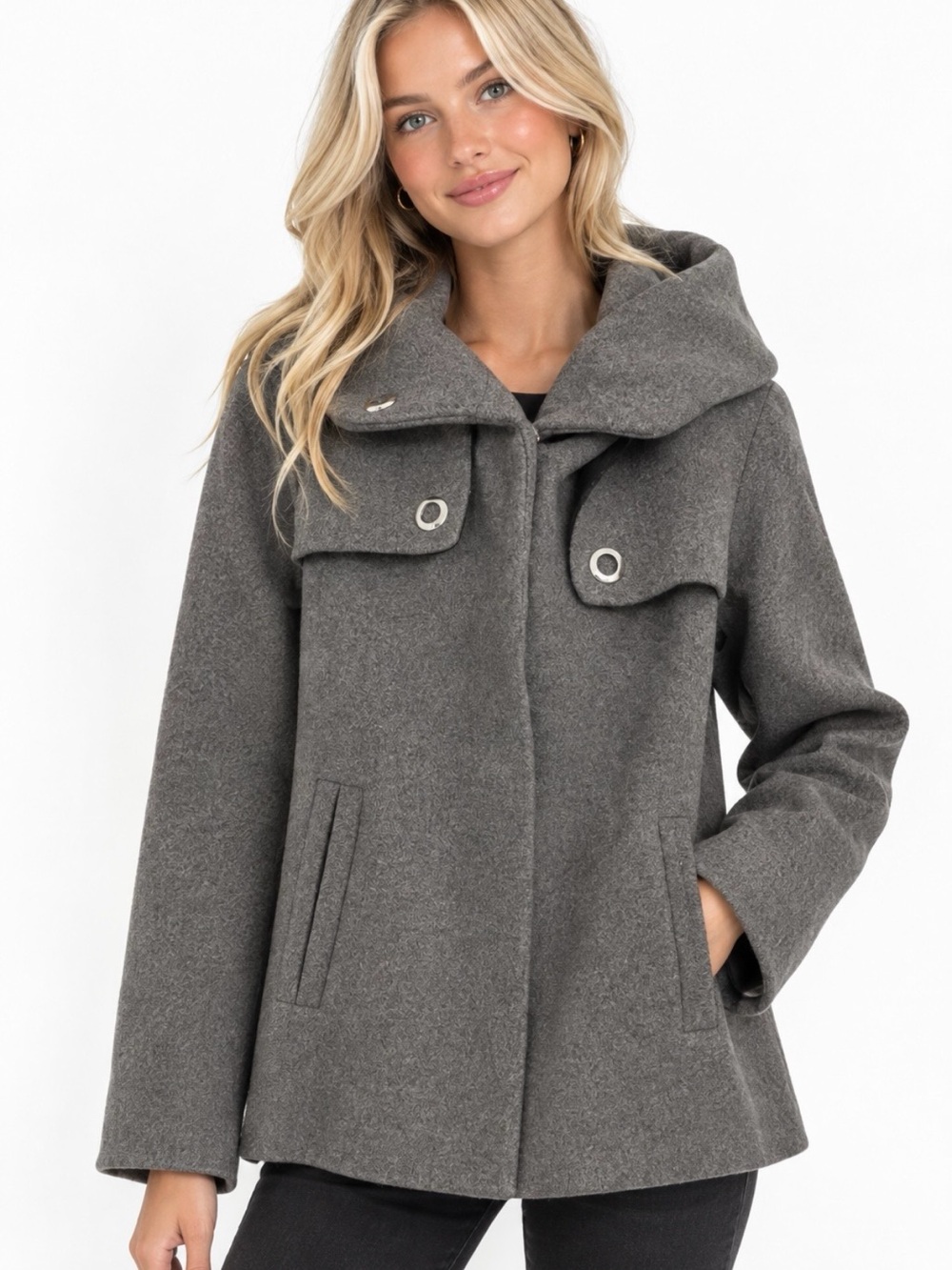 Zara Gray Pea Coat